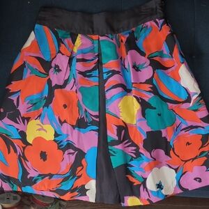 EUC Silk Floral Skirt - Lil (Anthropologie) Size 2
